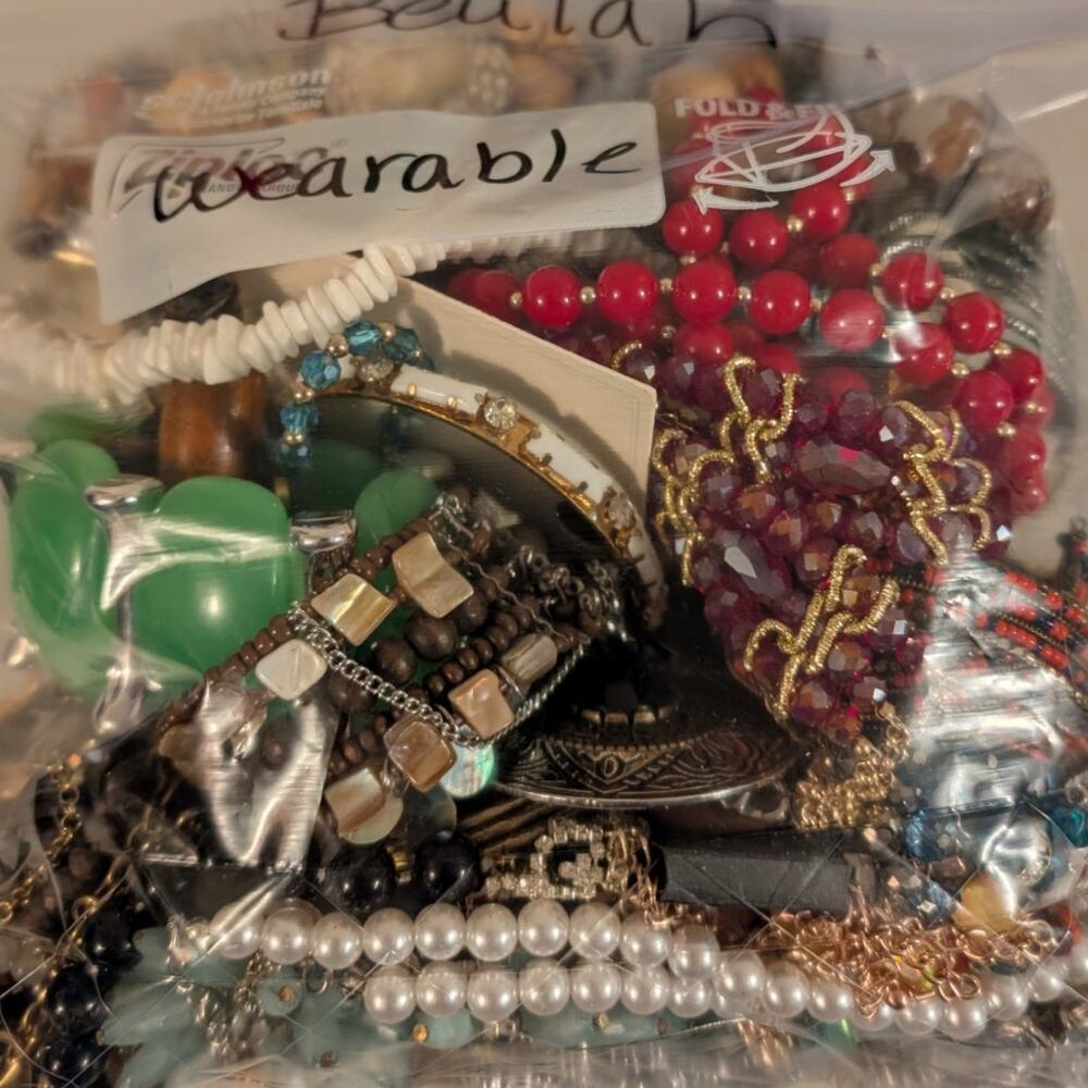 Jewelry Lot Beulah Wearable Over 4 Lbs Mixed Jewelry Mystery Bag